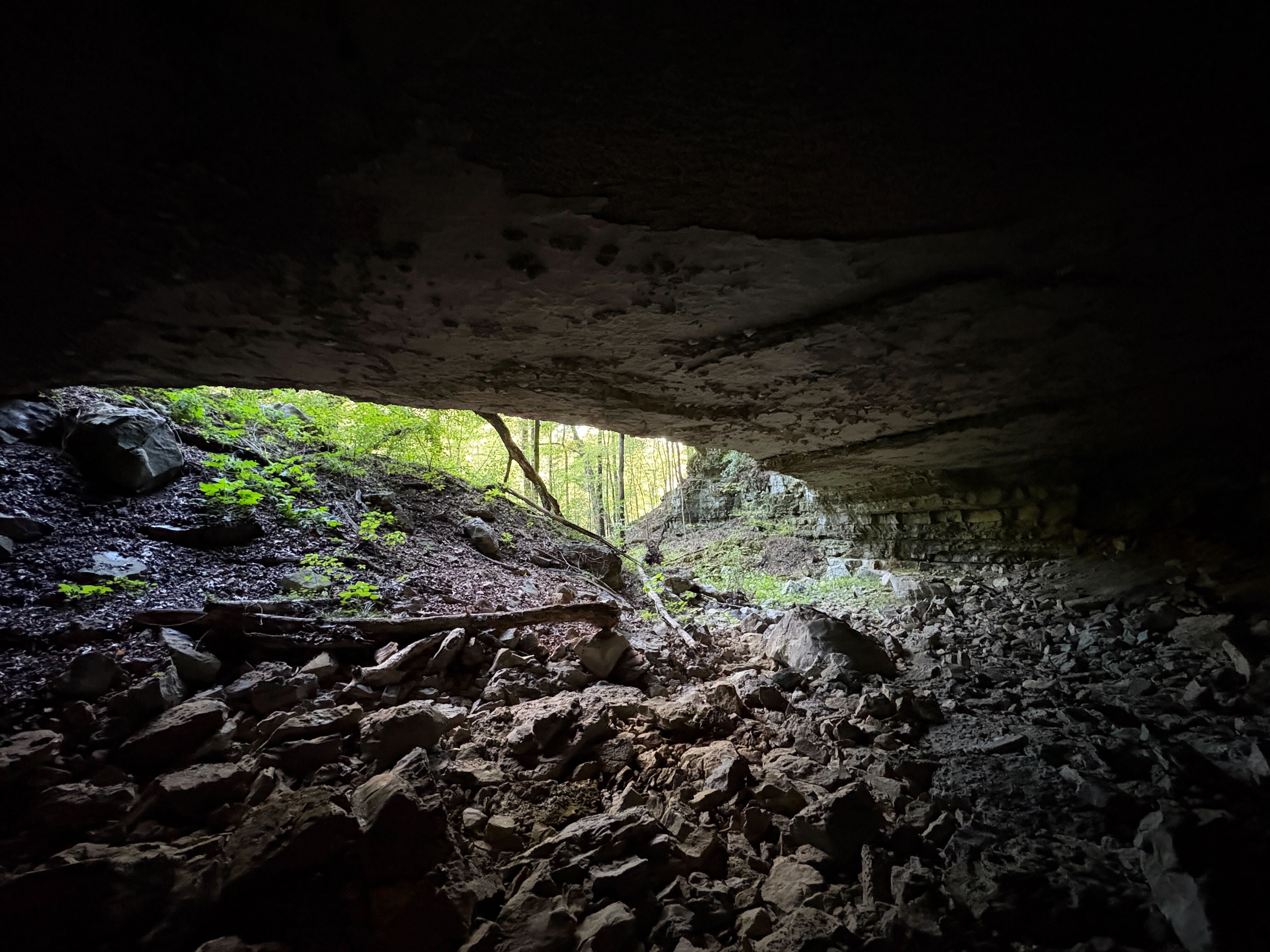 a cave!! karst topography!!